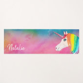Tapis De Yoga Rainbow Unicorn Yoga Mat (Devant (Horizontal))