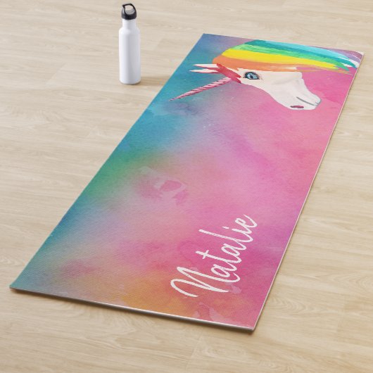 Tapis De Yoga Rainbow Unicorn Yoga Mat (En situation)