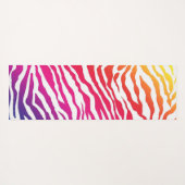 Tapis De Yoga Rainbow Zebra (Dos (Horizontal))