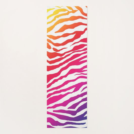 Tapis De Yoga Rainbow Zebra (Dos)