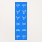 Tapis De Yoga Raquettes de tennis Arrière - plan bleu (Devant)