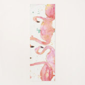 Tapis De Yoga Rassemblement tropical de | des Flamants roses (Devant)