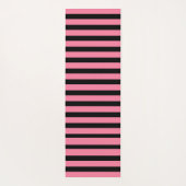 Tapis de yoga rayé rose et blanc (Dos)
