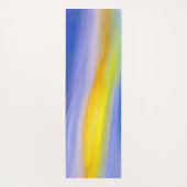 Tapis De Yoga Rayon Doré Abstrait (Dos)
