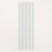 Tapis De Yoga Rayure de feuille bleu clair (Devant)