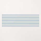 Tapis De Yoga Rayures bleu clair (Devant (Horizontal))