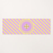 Tapis De Yoga Rayures de mode et diamant (Devant (Horizontal))