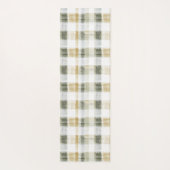 Tapis De Yoga Rayures vert brun crème (Dos)