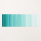 Tapis De Yoga rayures vert ombre Yoga Mat (Devant (Horizontal))