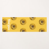 Tapis De Yoga Realistic Minimal Sunflower Pattern Custom Apron (Devant (Horizontal))