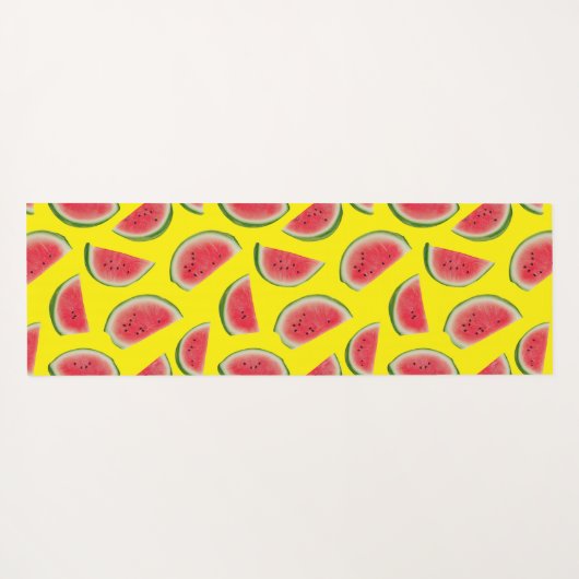 Tapis De Yoga Realistic Watermelon Slice Pattern Design (Dos (Horizontal))