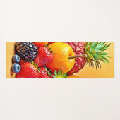 Tapis De Yoga Récolte Fruitée Fraîche : Conception de Récolte de (Devant (Horizontal))