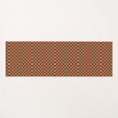 Tapis De Yoga Red and white checkered patterns appear vertically (Devant (Horizontal))
