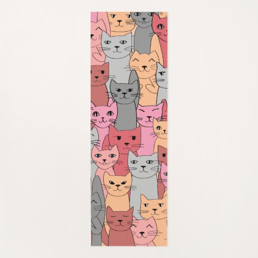 Tapis De Yoga Red Cats Design Yoga Mat (Devant)