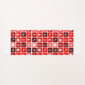 Tapis De Yoga Red Christmas Holiday Cute Tree Reinder (Dos (Horizontal))