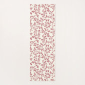 Tapis De Yoga Red Cream Plaid Stripes (Dos)