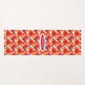 Tapis De Yoga Red Daisy BOHO Carrelage moderne (Devant (Horizontal))