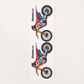 Tapis De Yoga Red dirt bike motorcycle  (Dos)