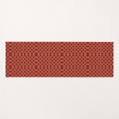 Tapis De Yoga Red geometric pattern tie shown vertically  (Devant (Horizontal))