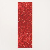 Tapis De Yoga Red sparkling glitter pattern (Devant)