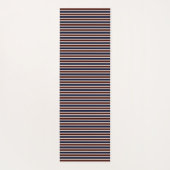 Tapis De Yoga Red, White and Blue Stripes (Dos)