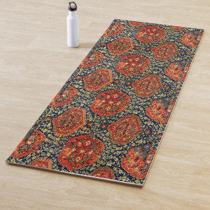 Tapis De Yoga Regard oriental de couverture dans le blue&orange