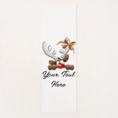 Tapis De Yoga Reindeer Puzzled drôle Caractère de Noël (Devant)