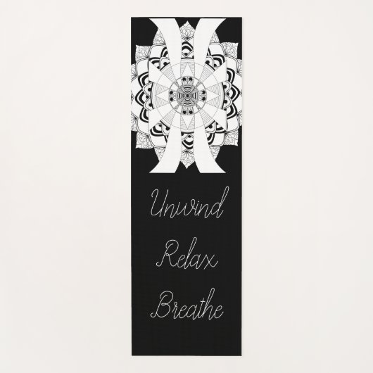 Tapis De Yoga Relax, Détendez-Vous, Respire (Devant)