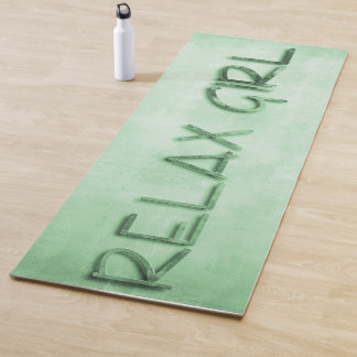 Tapis De Yoga Relax Girl vert rustique