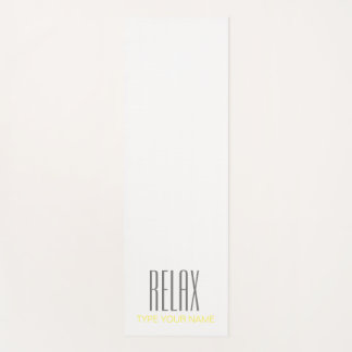 TAPIS DE YOGA RELAX PLAIN BLANC YOGA MAT