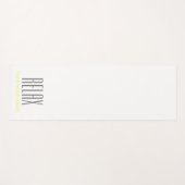 TAPIS DE YOGA RELAX PLAIN BLANC YOGA MAT (Devant (Horizontal))