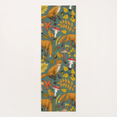 Tapis De Yoga Renard d'automne sur pin vert (Dos)