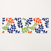 Tapis De Yoga Répétition de la feuille chromatique (Devant (Horizontal))