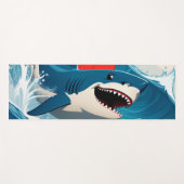 Tapis De Yoga Requin dans l'océan (Devant (Horizontal))
