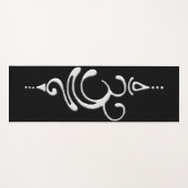 Tapis De Yoga Respiration d'argent (Devant (Horizontal))