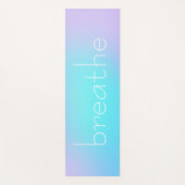 Tapis De Yoga Respire l'Aqua et la Lavande Gradient (Devant)