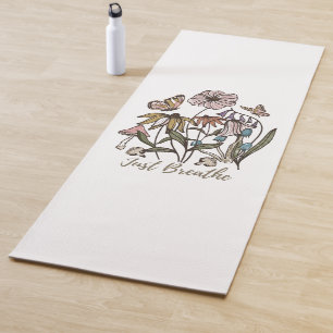 Tapis De Yoga Respirer-Fleur sauvage-Yoga-Nature-Mignonne