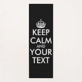 Tapis De Yoga Restez calme et continuez - Créez votre propre (Devant)