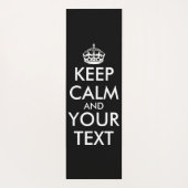 Tapis De Yoga Restez calme et continuez - Créez votre propre (Dos)