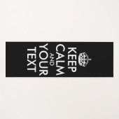 Tapis De Yoga Restez calme et continuez - Créez votre propre (Devant (Horizontal))