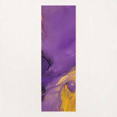 Tapis De Yoga Résumé abstrait violet et or (Devant)