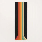 Tapis De Yoga Retro Camera with Rainbow Print (Dos)