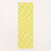 Tapis De Yoga Retro citron jaune pastel Warboard (Devant)