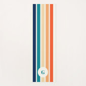 Tapis De Yoga Rétro Monogramme  (Devant)