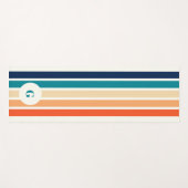 Tapis De Yoga Rétro Monogramme  (Devant (Horizontal))
