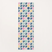 Tapis De Yoga Rétro motif de demi-cercle (Devant)