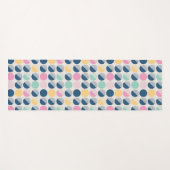 Tapis De Yoga Rétro motif de demi-cercle (Devant (Horizontal))