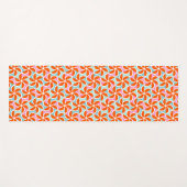 Tapis De Yoga Rétro motif orange de cale (Devant (Horizontal))
