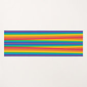 Tapis De Yoga Retro Rainbows Yoga Mat (Devant (Horizontal))