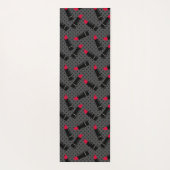 Tapis De Yoga Rétro, rouge à lèvres (Dos)
